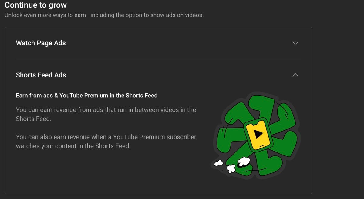 Преимущества второго рубежа партнёрской программы YouTube с изображением телефона и бегущих ног