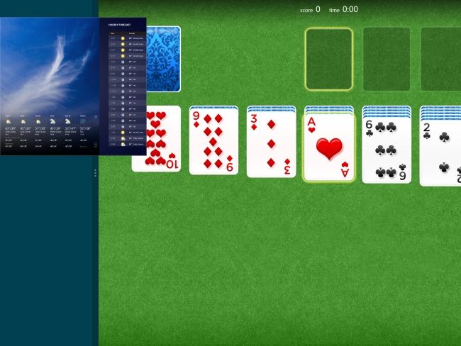 Перетаскивание миниатюры в разделённый экран