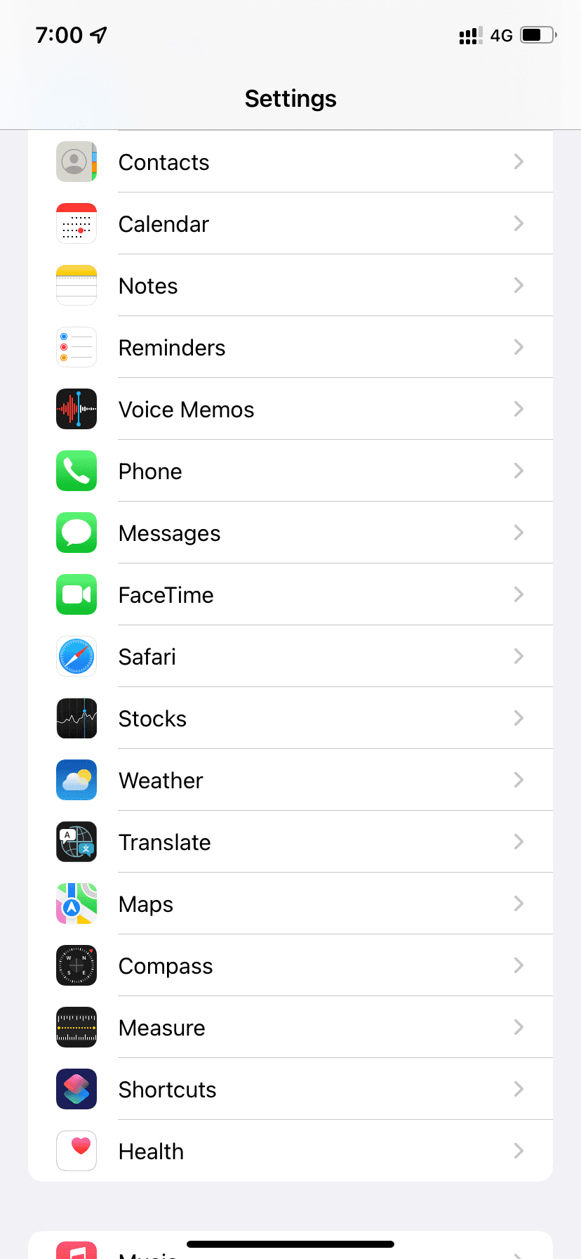 Настройки iPhone, раздел Safari