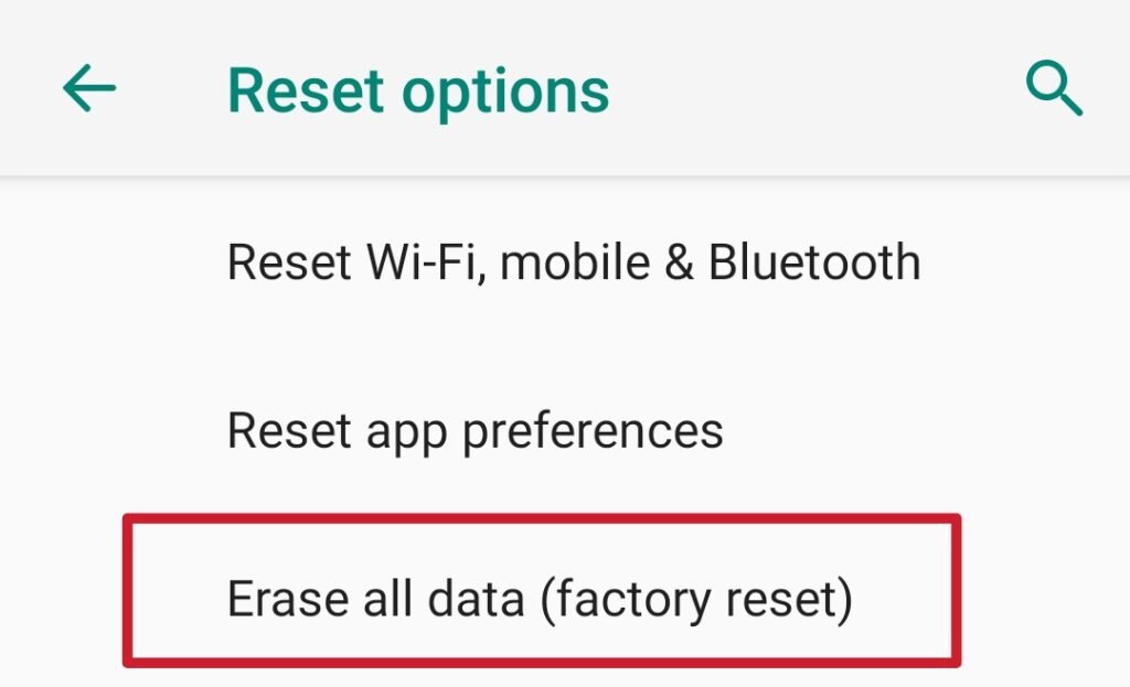 error in android 10