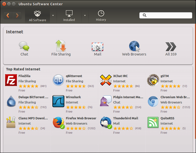 Категория Интернет и подпункт Почта