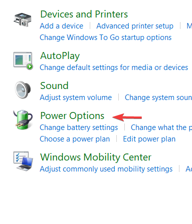 Параметры питания