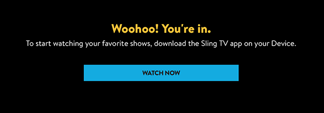 Скриншот интерфейса приложения Sling в браузере