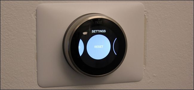 Экран с опцией Сброс на Nest