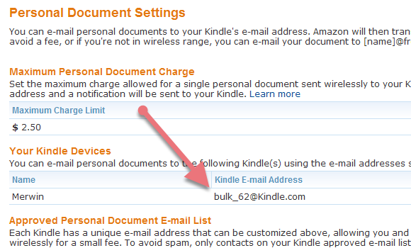 Форма подписки Delivereads с полем для адреса Kindle