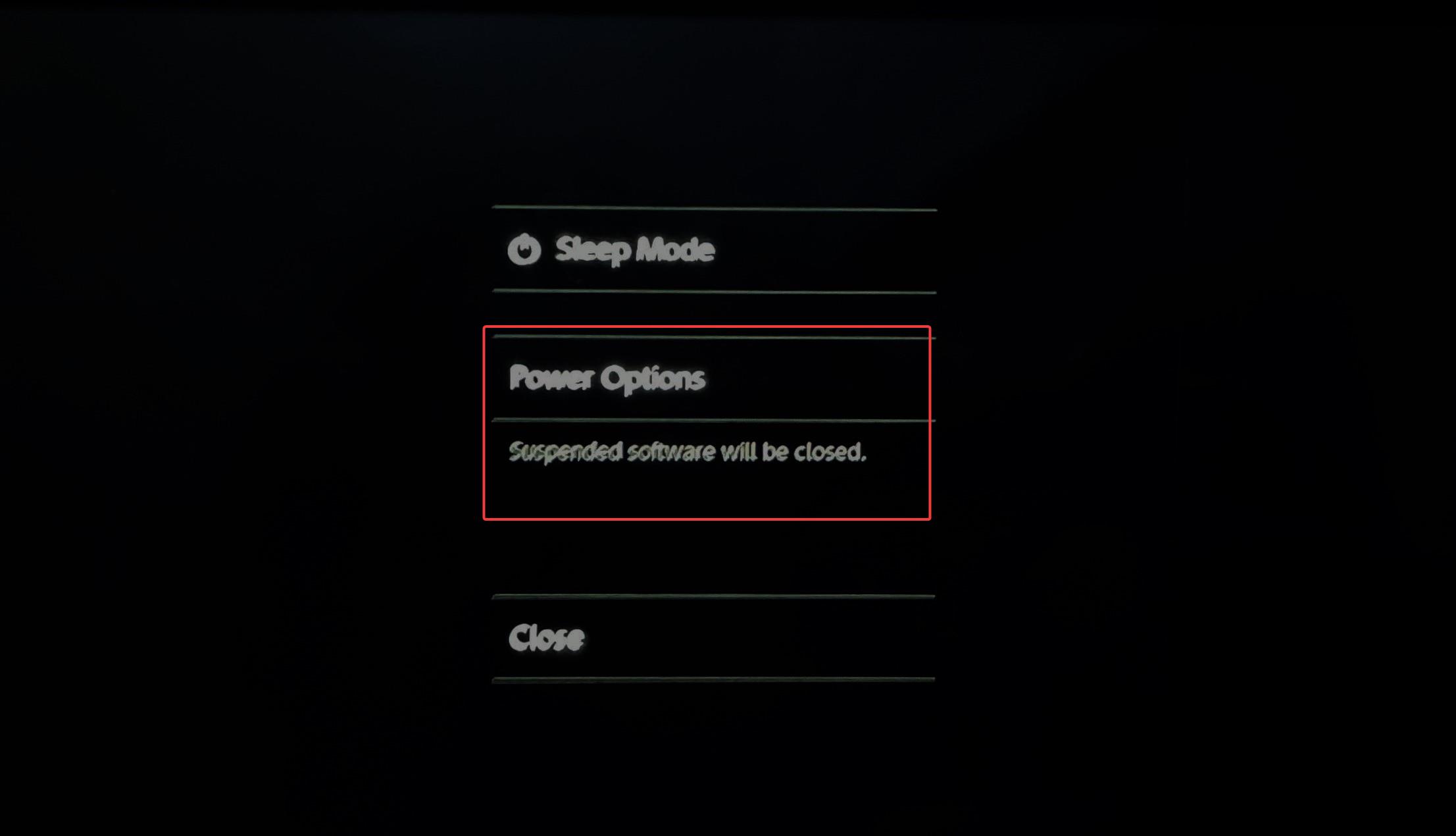 Опции питания консоли