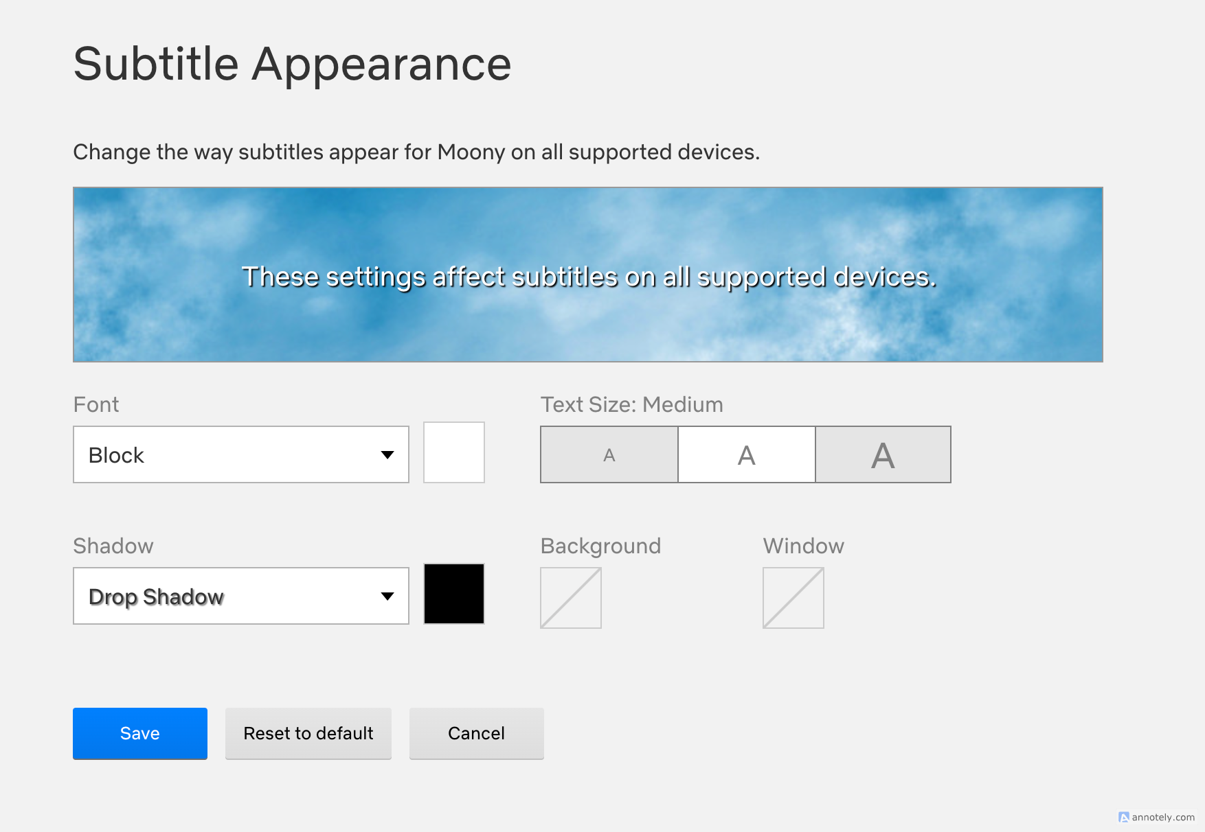 Изменение шрифтов и внешнего вида субтитров.