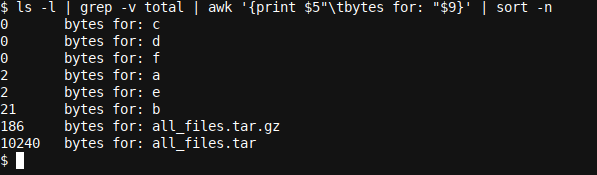 Сравнение размеров сжатого и несжатого архива