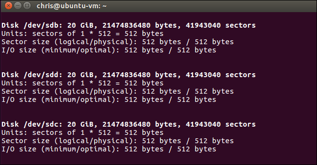 Результат zpool status в терминале