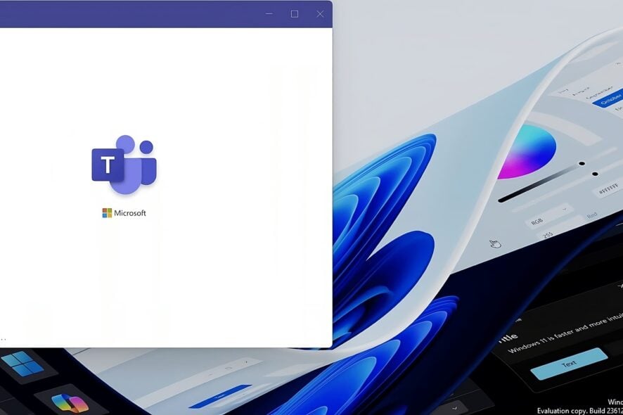 Предстоящие собрания Teams в меню Пуск Windows 11