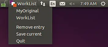Perfil 'WorkList' guardado con lista de aplicaciones de trabajo