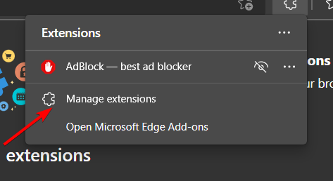 manage-ext an add on for this website failed to run