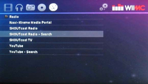 Поиск и воспроизведение интернет-видео в WiiMC