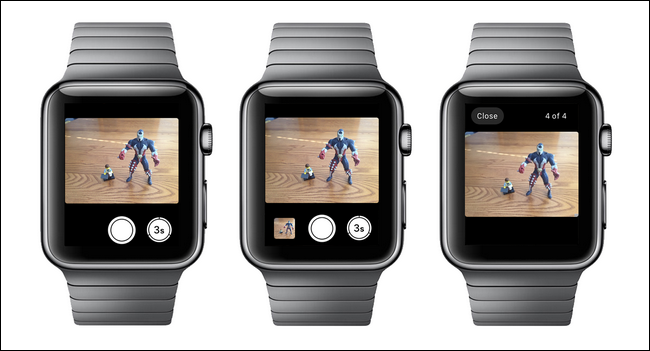 Предпросмотр снимка на Apple Watch