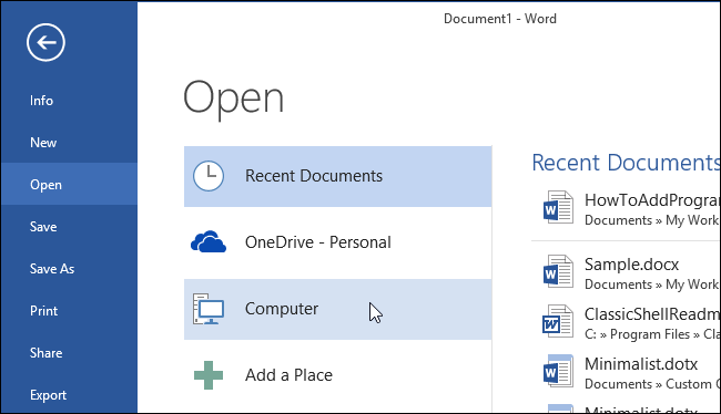 Клик по 'Компьютер' для закрепления папки