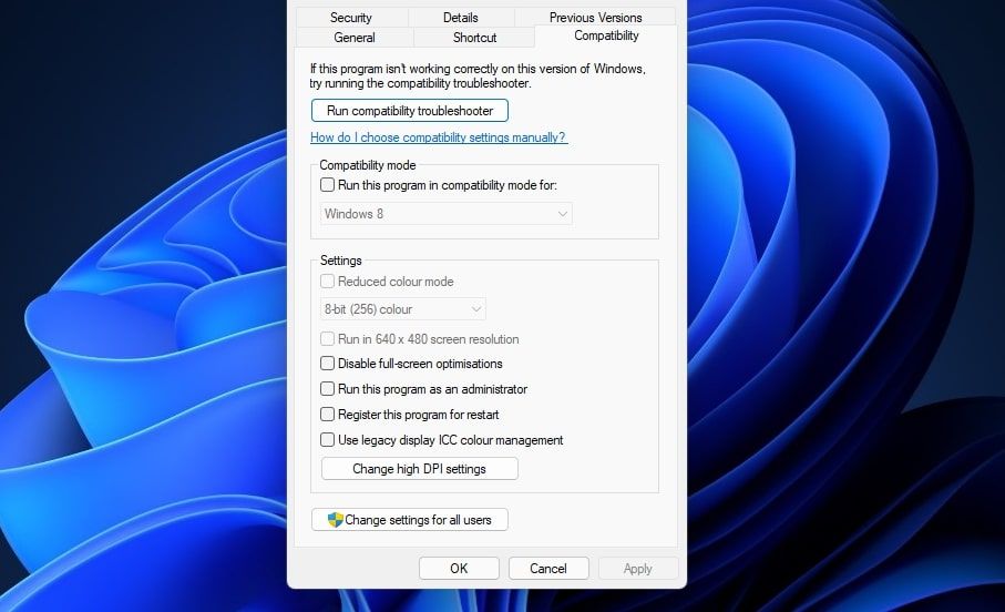 Запуск программы в режиме совместимости