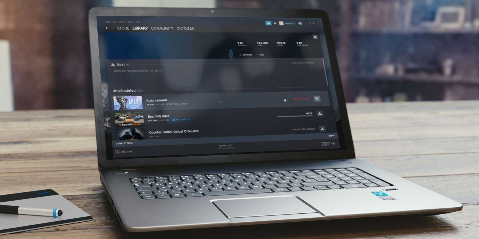 Исправить ошибку Corrupt Disk в Steam