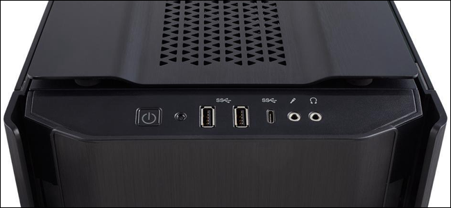 Современный корпус ПК с фронтальными портами USB-C и RGB подсветкой