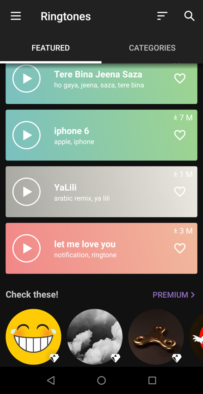 zedge featured ringtones