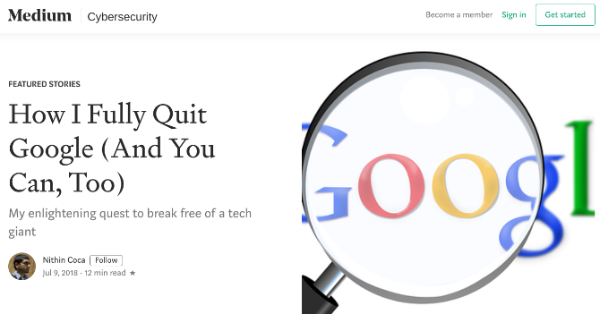 Иллюстрация статьи о годе без Google