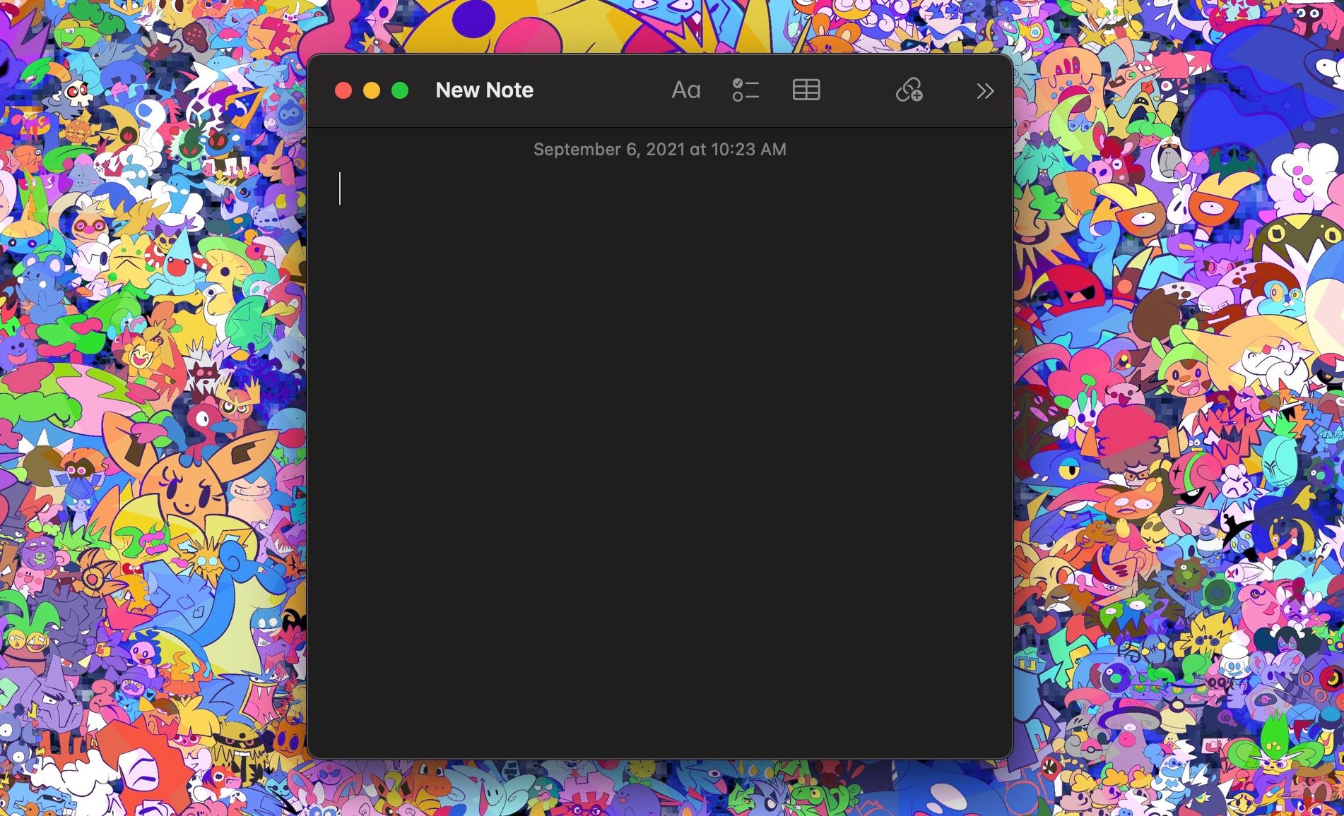 Новая быстрая заметка на Mac