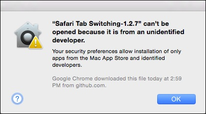 Предупреждение безопасности macOS при запуске плагина