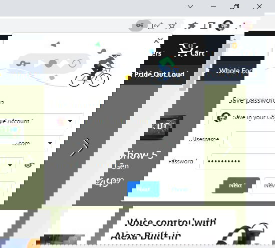 Автосохранение пароля в Chrome.