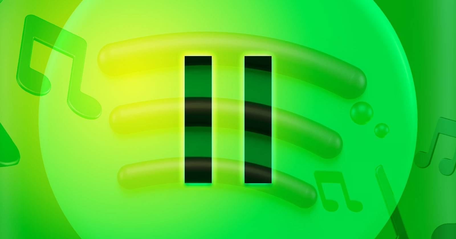 Логотип Spotify с иконкой паузы