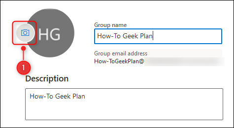 The camera icon on the Group logo.