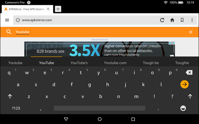 Список доступных сборок APK и подсказка по выбору