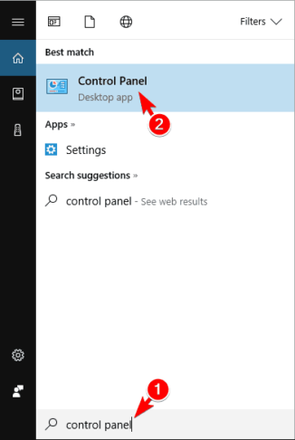 Панель управления — раздел «Администрирование»