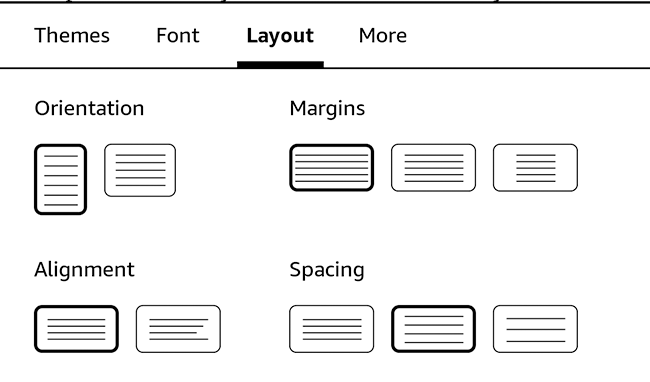 Опции макета: ориентация, поля, выравнивание, межстрочный интервал
