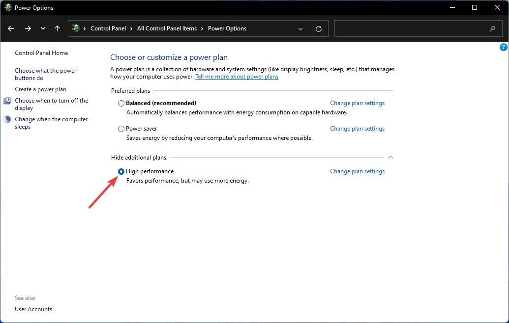 Режим высокой производительности для повышения FPS