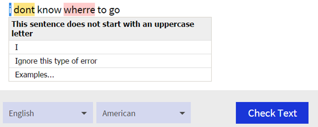 Веб-проверка на LanguageTool.org