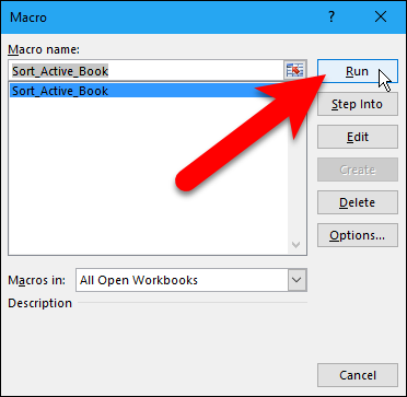 Запуск макроса