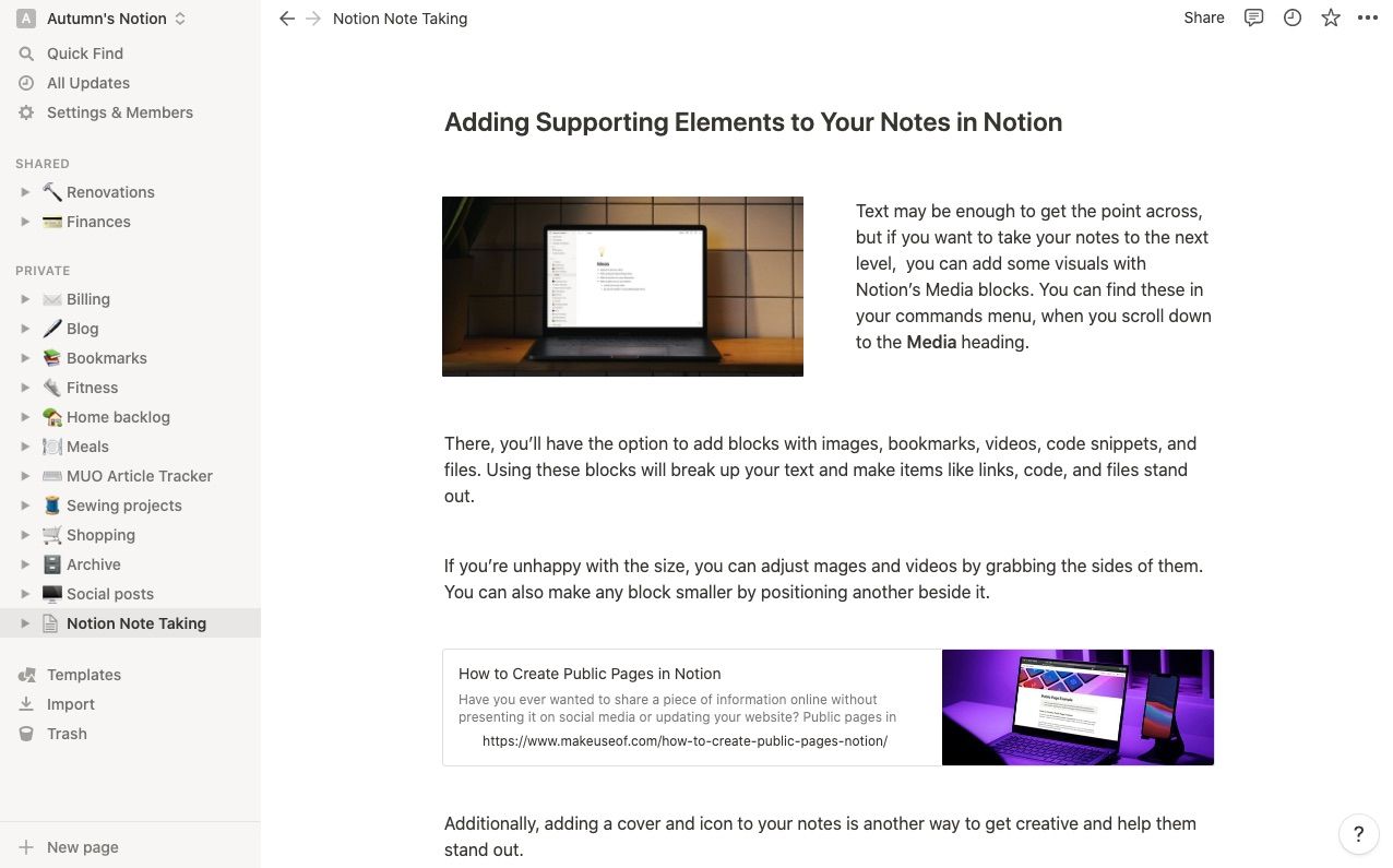 Документ с изображениями и заметками в интерфейсе