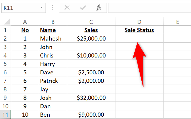 Выбор ячейки для IF результата