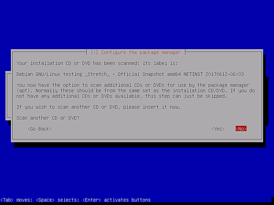 Debian 9 (Stretch) — завершение установки и настройка