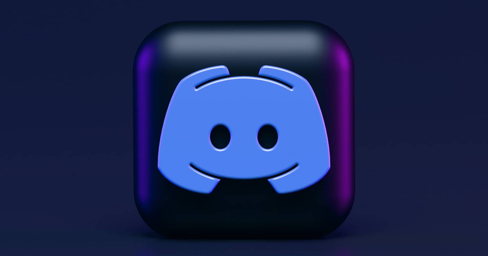 Значок Discord на тёмном фоне
