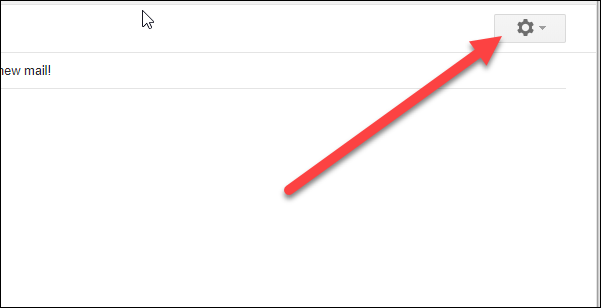 Скриншот пункта меню Настройки в Gmail