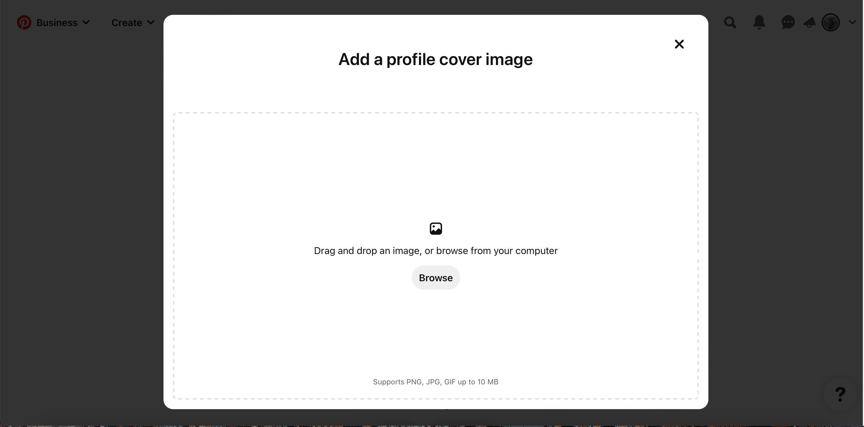 Выбор файла обложки через проводник/браузер