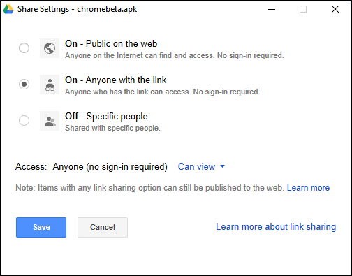 Дополнительные настройки приватности файла