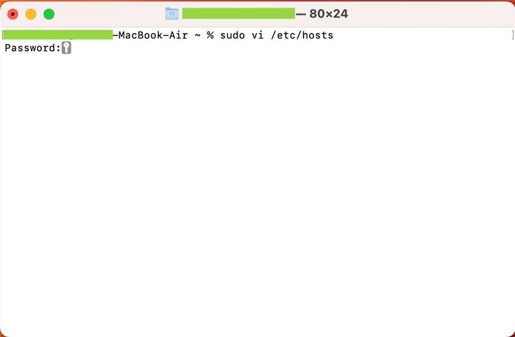 Запуск vi с правами sudo на Mac