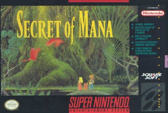Кадр Secret of Mana: трое героев идут по лесу