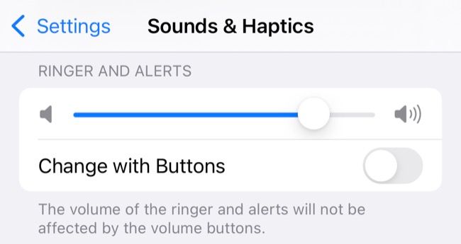 Громкость звонка iPhone
