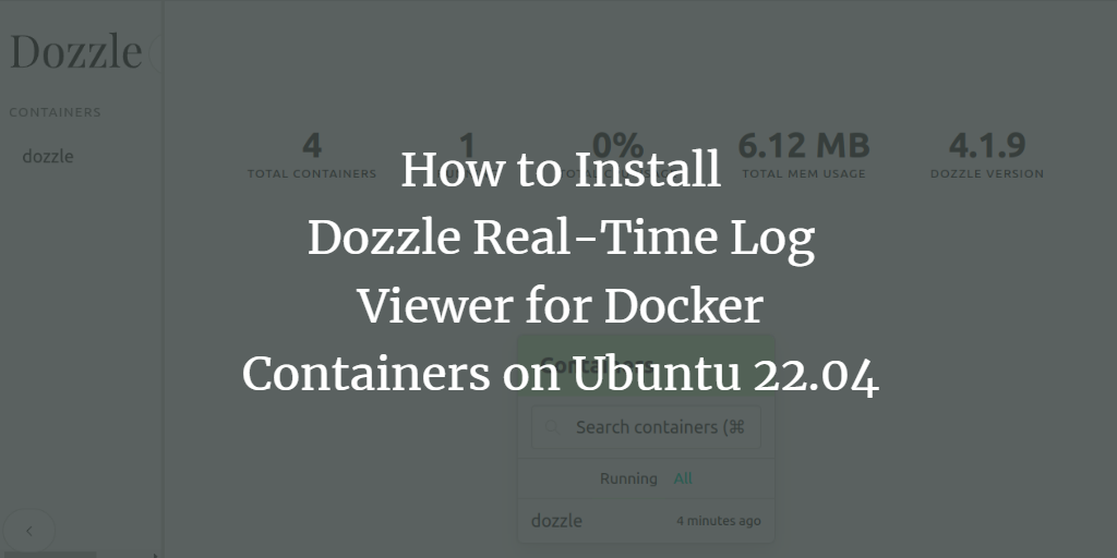Установка Dozzle на Ubuntu 22.04