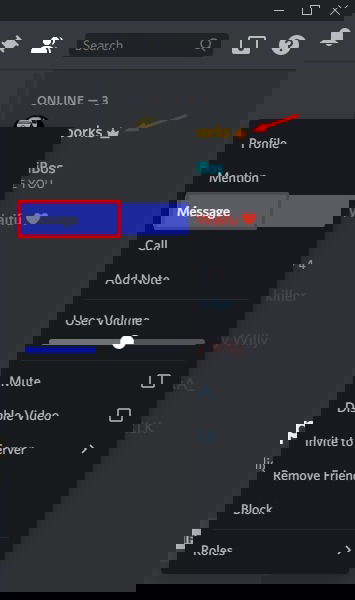 Discord Message User