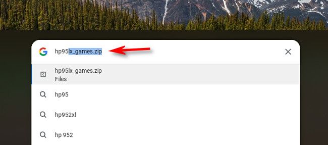 Поиск в Chrome OS
