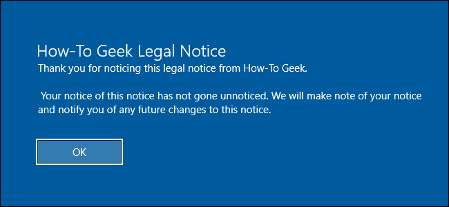 Показать сообщение при запуске Windows
