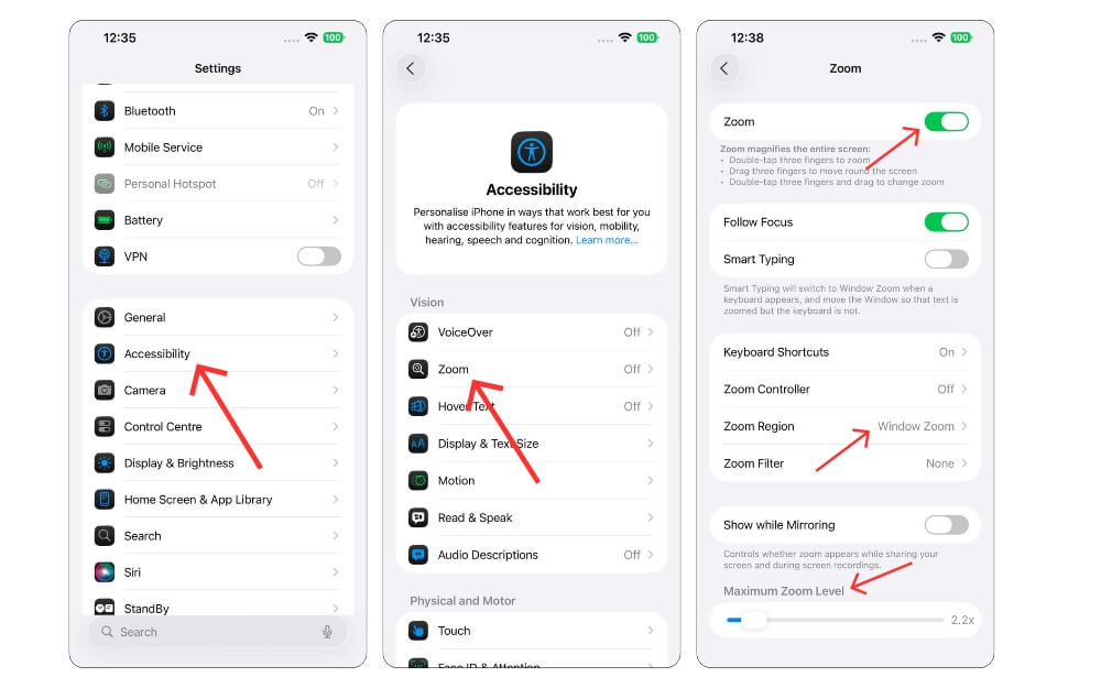 включение функции увеличения на iPhone – настройки доступности